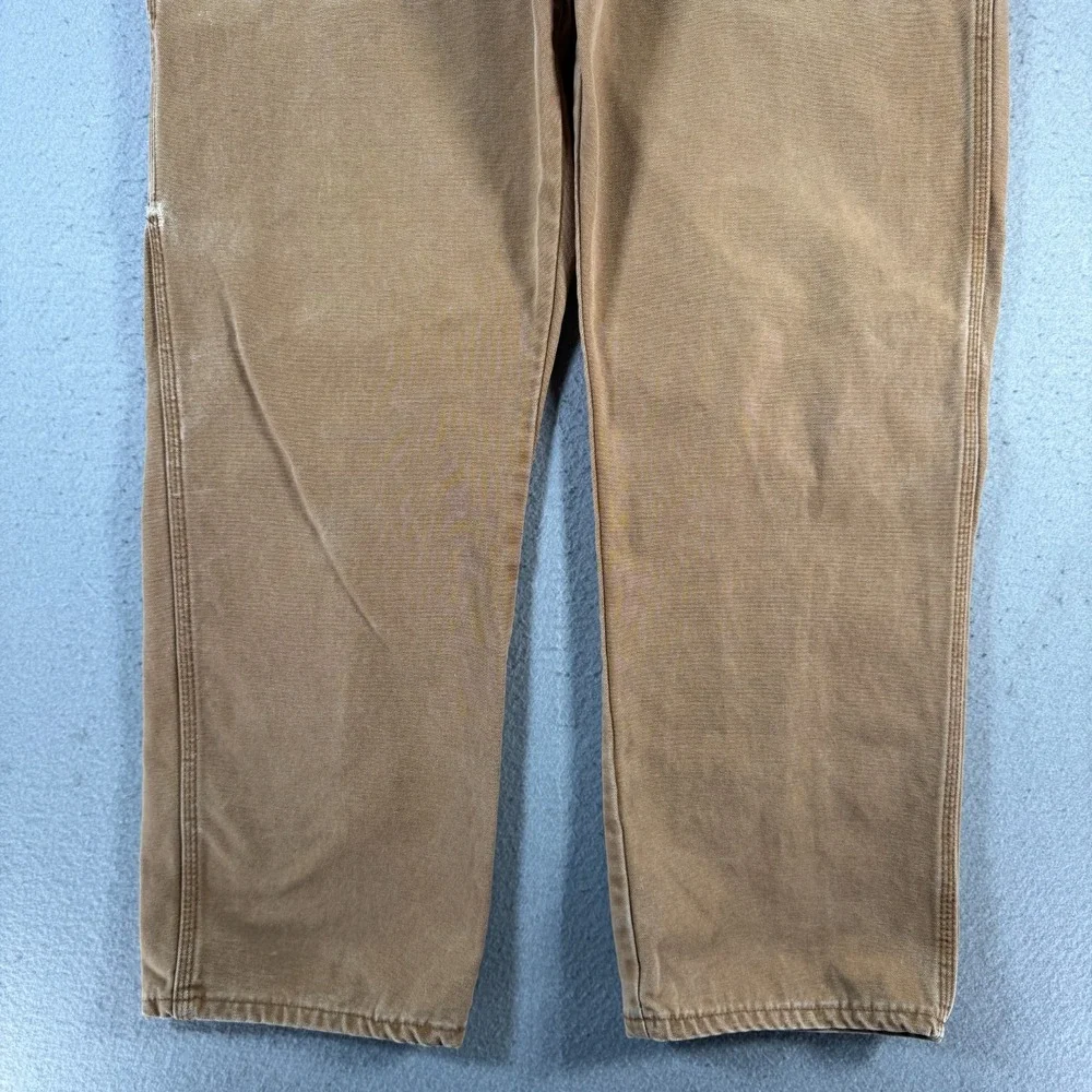 Vintage Dickies Canvas Carpenter Pants Mens 40x30 Brown Classic‎ Workwear Y2K